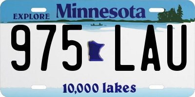 MN license plate 975LAU