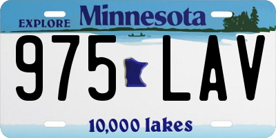 MN license plate 975LAV