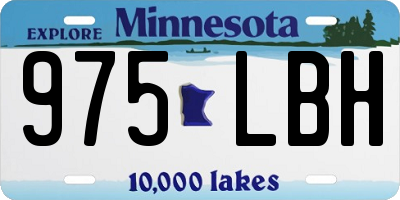 MN license plate 975LBH