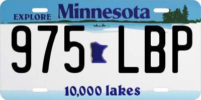 MN license plate 975LBP
