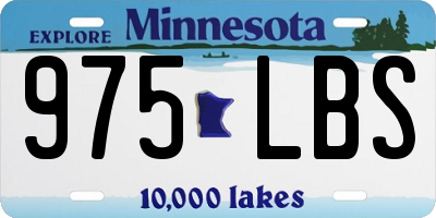 MN license plate 975LBS