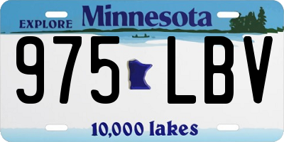 MN license plate 975LBV