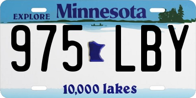 MN license plate 975LBY