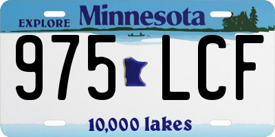 MN license plate 975LCF