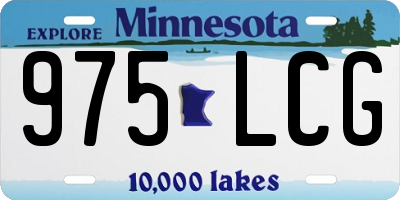 MN license plate 975LCG