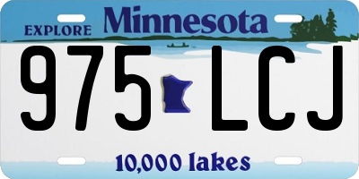 MN license plate 975LCJ