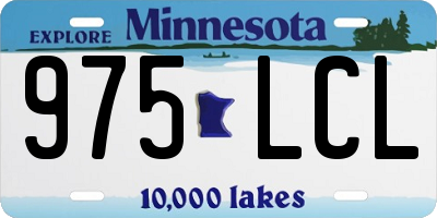 MN license plate 975LCL