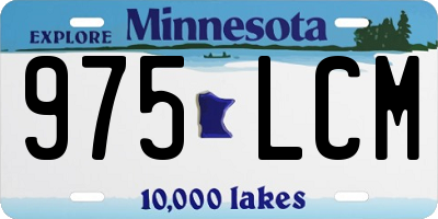 MN license plate 975LCM