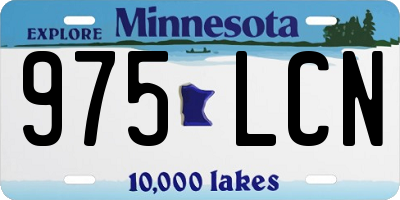 MN license plate 975LCN