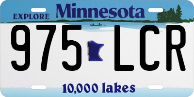 MN license plate 975LCR