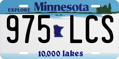MN license plate 975LCS