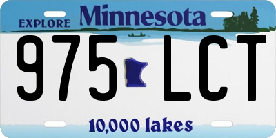 MN license plate 975LCT