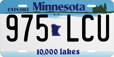MN license plate 975LCU