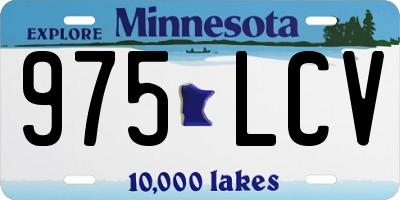 MN license plate 975LCV
