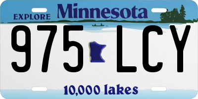 MN license plate 975LCY