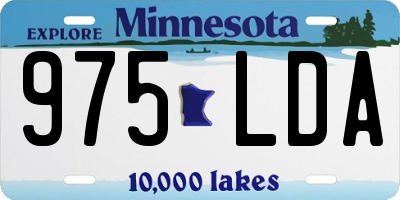 MN license plate 975LDA