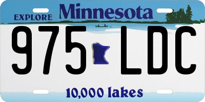 MN license plate 975LDC