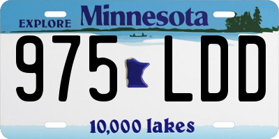 MN license plate 975LDD