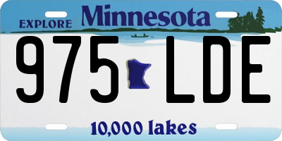 MN license plate 975LDE