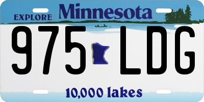 MN license plate 975LDG