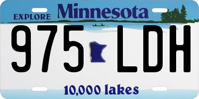 MN license plate 975LDH