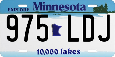 MN license plate 975LDJ