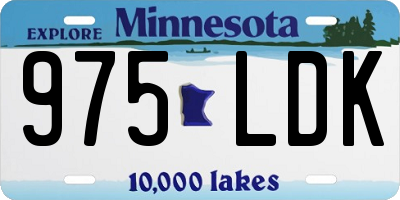 MN license plate 975LDK