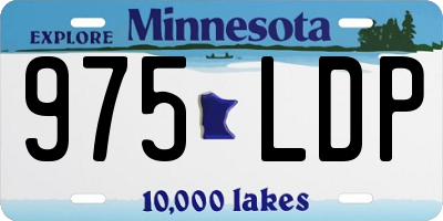 MN license plate 975LDP