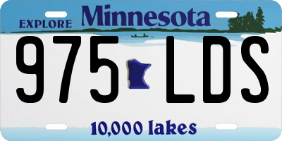MN license plate 975LDS