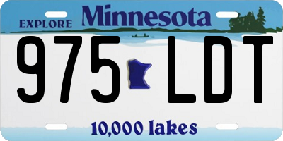 MN license plate 975LDT