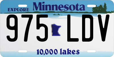 MN license plate 975LDV