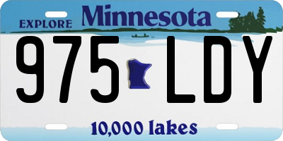 MN license plate 975LDY