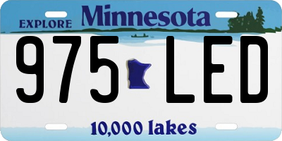 MN license plate 975LED