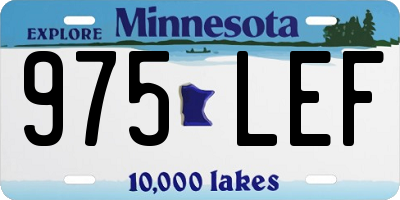 MN license plate 975LEF