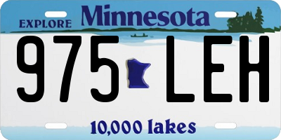 MN license plate 975LEH