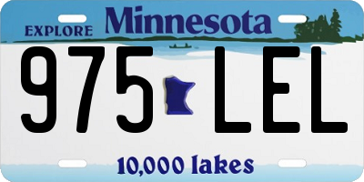 MN license plate 975LEL
