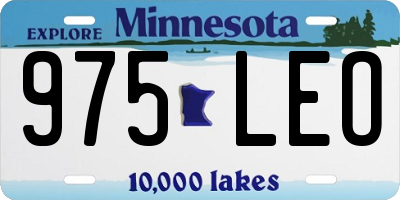 MN license plate 975LEO
