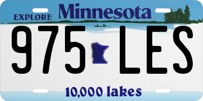 MN license plate 975LES