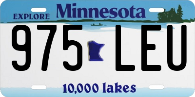 MN license plate 975LEU