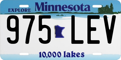 MN license plate 975LEV