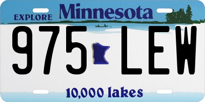 MN license plate 975LEW