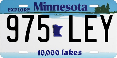 MN license plate 975LEY