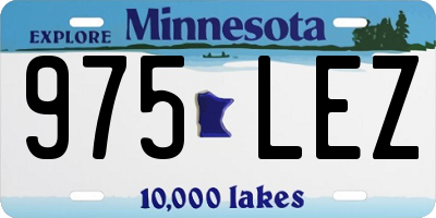 MN license plate 975LEZ