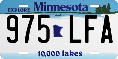 MN license plate 975LFA