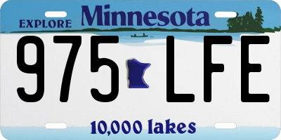 MN license plate 975LFE