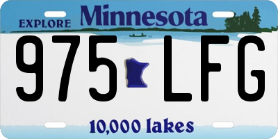 MN license plate 975LFG