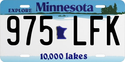 MN license plate 975LFK