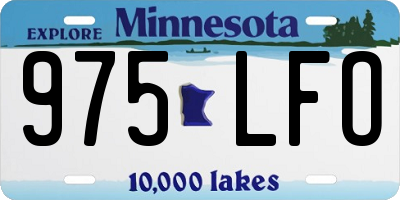 MN license plate 975LFO
