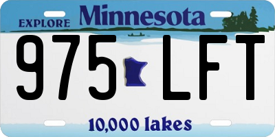 MN license plate 975LFT