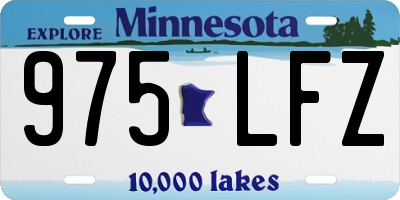 MN license plate 975LFZ